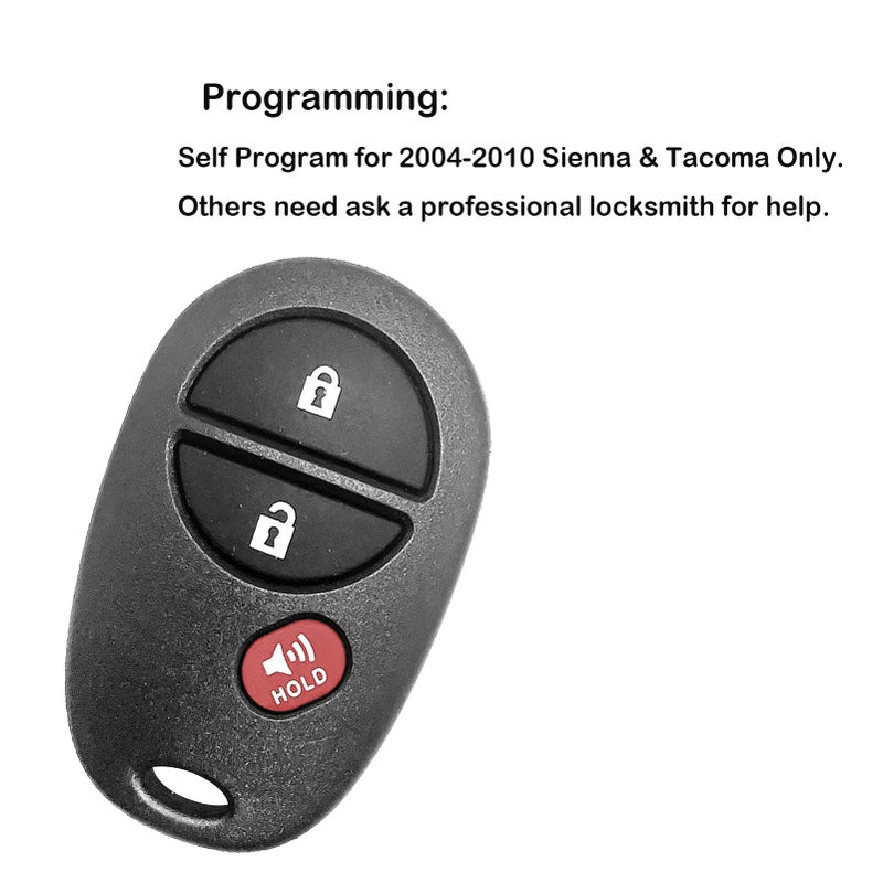 AUTO KEY MAX 2 NEW Replacement For 2005-2016 TACOMA Keyless Entry Remote Control GQ43VT20T By AutoKeyMax - Image 4